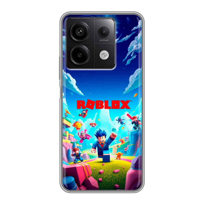 Силиконовый чехол на Xiaomi Redmi Note 13 5G с принтом Roblox Роблокс Силиконовый чехол на Xiaomi Redmi Note 13 5G с принтом Roblox Роблокс