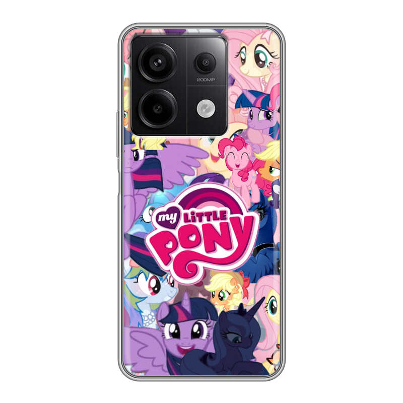 Силиконовый чехол на Xiaomi Redmi Note 13 5G с принтом My little pony Дружба чудо Силиконовый чехол на Xiaomi Redmi Note 13 5G с принтом My little pony Дружба чудо