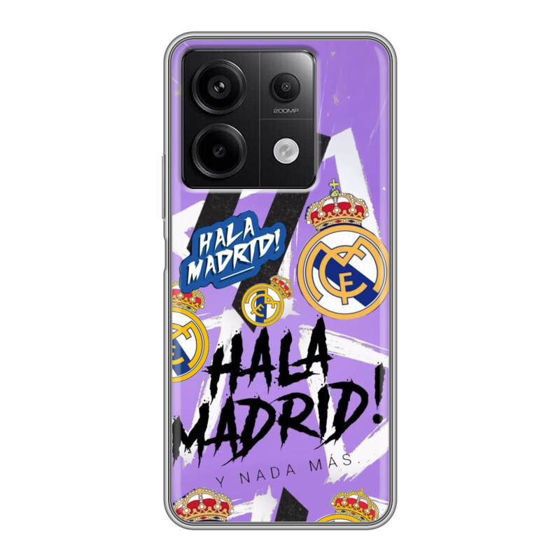 Силиконовый чехол на Xiaomi Redmi Note 13 5G с принтом Real Madrid Реал Мадрид Силиконовый чехол на Xiaomi Redmi Note 13 5G с принтом Real Madrid Реал Мадрид