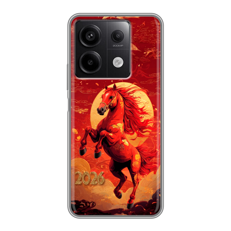 Силиконовый чехол на Xiaomi Redmi Note 13 5G с принтом Новый год Силиконовый чехол на Xiaomi Redmi Note 13 5G с принтом Новый год