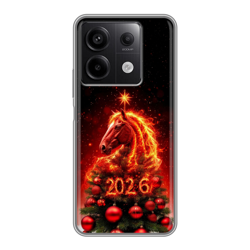 Силиконовый чехол на Xiaomi Redmi Note 13 5G с принтом Новый год Силиконовый чехол на Xiaomi Redmi Note 13 5G с принтом Новый год