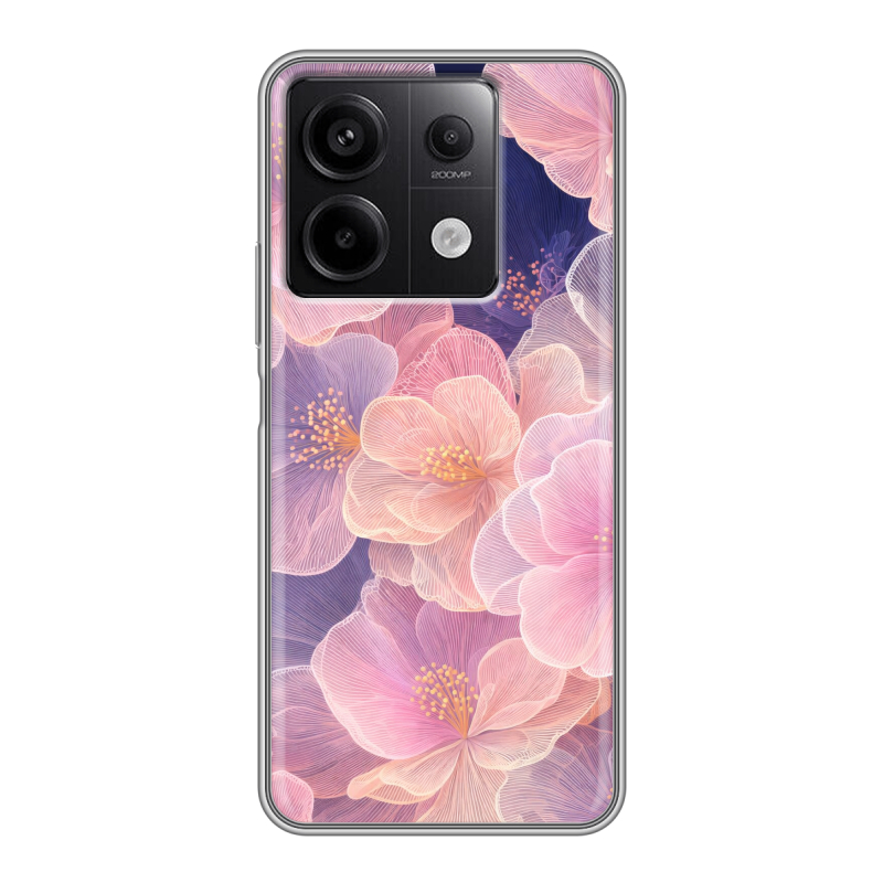 Силиконовый чехол на Xiaomi Redmi Note 13 5G с принтом женский Силиконовый чехол на Xiaomi Redmi Note 13 5G с принтом женский
