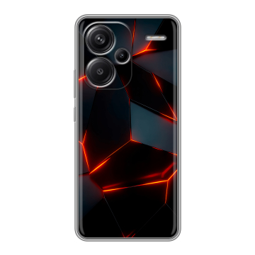 Силиконовый чехол на Xiaomi Redmi Note 13 Pro Plus с принтом Яркие абстракции