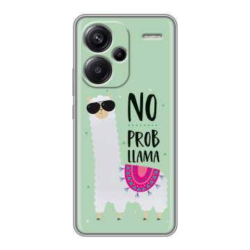 Силиконовый чехол на Xiaomi Redmi Note 13 Pro Plus с принтом Лама