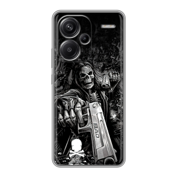 Силиконовый чехол на Xiaomi Redmi Note 13 Pro Plus с принтом Скелет