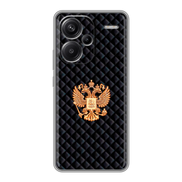 Силиконовый чехол на Xiaomi Redmi Note 13 Pro Plus с принтом Герб России принт Силиконовый чехол на Xiaomi Redmi Note 13 Pro Plus с принтом Герб России принт