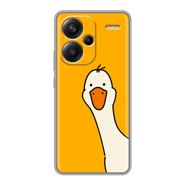 Силиконовый чехол на Xiaomi Redmi Note 13 Pro Plus с принтом Утка Силиконовый чехол на Xiaomi Redmi Note 13 Pro Plus с принтом Утка