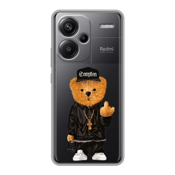 Силиконовый чехол на Xiaomi Redmi Note 13 Pro Plus с принтом Мишка Силиконовый чехол на Xiaomi Redmi Note 13 Pro Plus с принтом Мишка