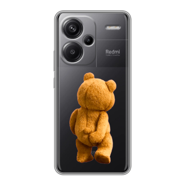 Силиконовый чехол на Xiaomi Redmi Note 13 Pro Plus с принтом Медведь Силиконовый чехол на Xiaomi Redmi Note 13 Pro Plus с принтом Медведь