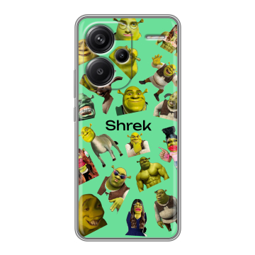 Силиконовый чехол на Xiaomi Redmi Note 13 Pro Plus с принтом Шрек Shrek Силиконовый чехол на Xiaomi Redmi Note 13 Pro Plus с принтом Шрек Shrek