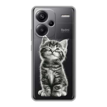 Силиконовый чехол на Xiaomi Redmi Note 13 Pro Plus с принтом Котенок Силиконовый чехол на Xiaomi Redmi Note 13 Pro Plus с принтом Котенок