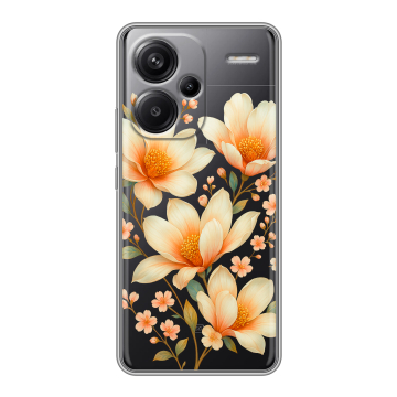 Силиконовый чехол на Xiaomi Redmi Note 13 Pro Plus с принтом Цветы Силиконовый чехол на Xiaomi Redmi Note 13 Pro Plus с принтом Цветы