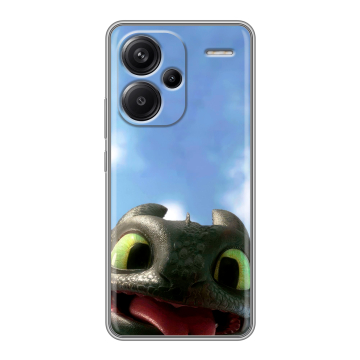 Силиконовый чехол на Xiaomi Redmi Note 13 Pro Plus с принтом Как приручить дракона Силиконовый чехол на Xiaomi Redmi Note 13 Pro Plus с принтом Как приручить дракона