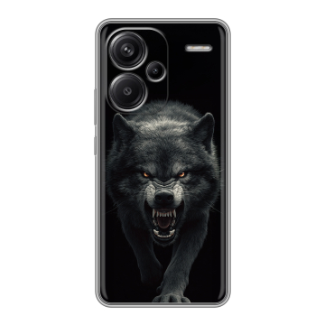 Силиконовый чехол на Xiaomi Redmi Note 13 Pro Plus с принтом Волк Силиконовый чехол на Xiaomi Redmi Note 13 Pro Plus с принтом Волк