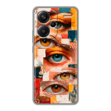 Силиконовый чехол на Xiaomi Redmi Note 13 Pro Plus с принтом Модный принт Силиконовый чехол на Xiaomi Redmi Note 13 Pro Plus с принтом Модный принт