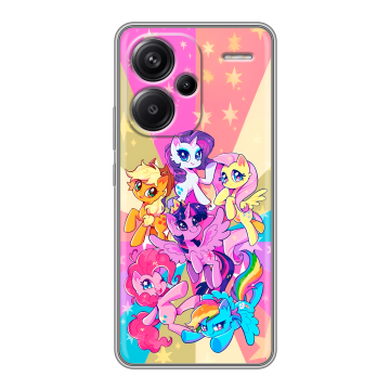 Силиконовый чехол на Xiaomi Redmi Note 13 Pro Plus с принтом My little pony Дружба чудо Силиконовый чехол на Xiaomi Redmi Note 13 Pro Plus с принтом My little pony Дружба чудо