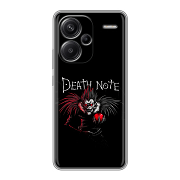 Силиконовый чехол на Xiaomi Redmi Note 13 Pro Plus с принтом Death note Тетрадь смерти Силиконовый чехол на Xiaomi Redmi Note 13 Pro Plus с принтом Death note Тетрадь смерти