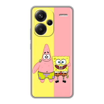Силиконовый чехол на Xiaomi Redmi Note 13 Pro Plus с принтом Спанч боб Спанчбоб Силиконовый чехол на Xiaomi Redmi Note 13 Pro Plus с принтом Спанч боб Спанчбоб