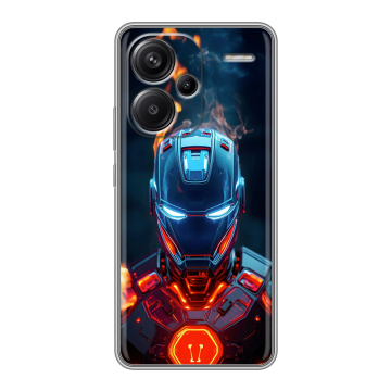 Силиконовый чехол на Xiaomi Redmi Note 13 Pro Plus с принтом IronMan Железный человек Силиконовый чехол на Xiaomi Redmi Note 13 Pro Plus с принтом IronMan Железный человек