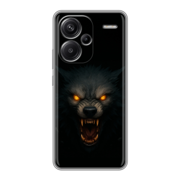 Силиконовый чехол на Xiaomi Redmi Note 13 Pro Plus с принтом Волк Силиконовый чехол на Xiaomi Redmi Note 13 Pro Plus с принтом Волк