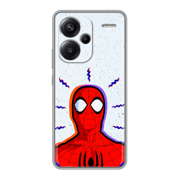 Силиконовый чехол на Xiaomi Redmi Note 13 Pro Plus с принтом Spiderman Человек паук Силиконовый чехол на Xiaomi Redmi Note 13 Pro Plus с принтом Spiderman Человек паук