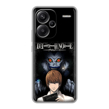 Силиконовый чехол на Xiaomi Redmi Note 13 Pro Plus с принтом Death note Тетрадь смерти Силиконовый чехол на Xiaomi Redmi Note 13 Pro Plus с принтом Death note Тетрадь смерти