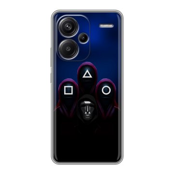 Силиконовый чехол на Xiaomi Redmi Note 13 Pro Plus с принтом Игра Кальмара Силиконовый чехол на Xiaomi Redmi Note 13 Pro Plus с принтом Игра Кальмара