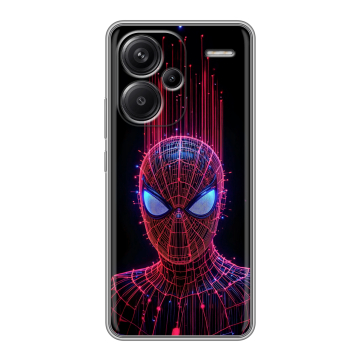 Силиконовый чехол на Xiaomi Redmi Note 13 Pro Plus с принтом Spiderman Человек паук Силиконовый чехол на Xiaomi Redmi Note 13 Pro Plus с принтом Spiderman Человек паук
