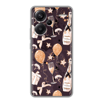 Силиконовый чехол на Xiaomi Redmi Note 13 Pro Plus с принтом Новый год Силиконовый чехол на Xiaomi Redmi Note 13 Pro Plus с принтом Новый год