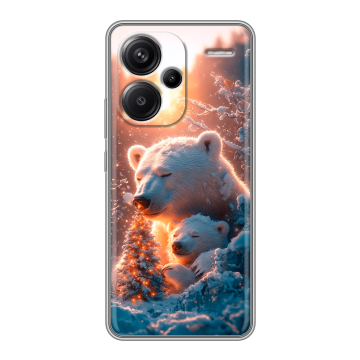 Силиконовый чехол на Xiaomi Redmi Note 13 Pro Plus с принтом Новый год Силиконовый чехол на Xiaomi Redmi Note 13 Pro Plus с принтом Новый год