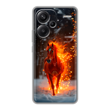 Силиконовый чехол на Xiaomi Redmi Note 13 Pro Plus с принтом Новый год Силиконовый чехол на Xiaomi Redmi Note 13 Pro Plus с принтом Новый год