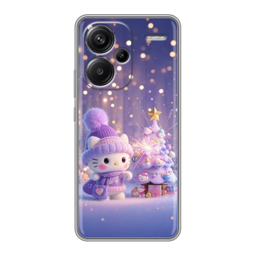Силиконовый чехол на Xiaomi Redmi Note 13 Pro Plus с принтом Новый год Силиконовый чехол на Xiaomi Redmi Note 13 Pro Plus с принтом Новый год