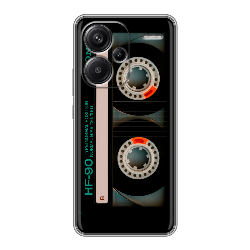 Силиконовый чехол на Xiaomi Redmi Note 13 Pro Plus с принтом Кассета Силиконовый чехол на Xiaomi Redmi Note 13 Pro Plus с принтом Кассета