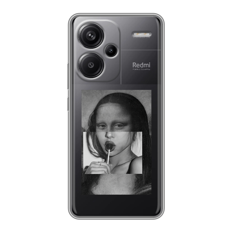 Силиконовый чехол на Xiaomi Redmi Note 13 Pro Plus с принтом Мона Лиза Силиконовый чехол на Xiaomi Redmi Note 13 Pro Plus с принтом Мона Лиза