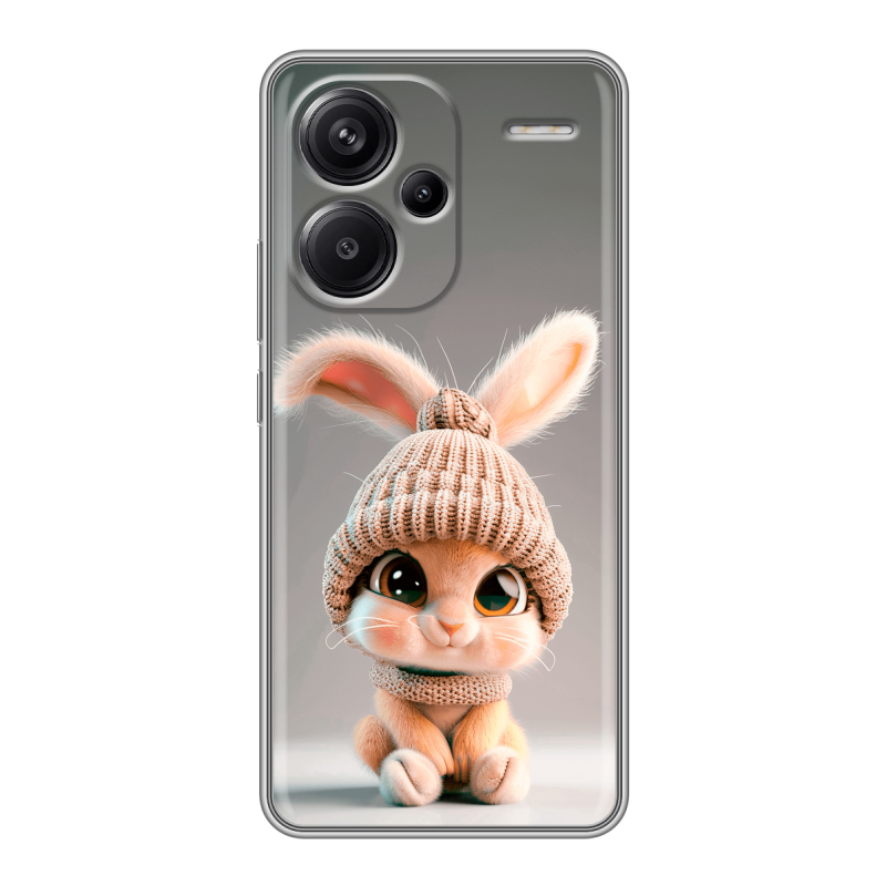 Силиконовый чехол на Xiaomi Redmi Note 13 Pro Plus с принтом Кролик Силиконовый чехол на Xiaomi Redmi Note 13 Pro Plus с принтом Кролик