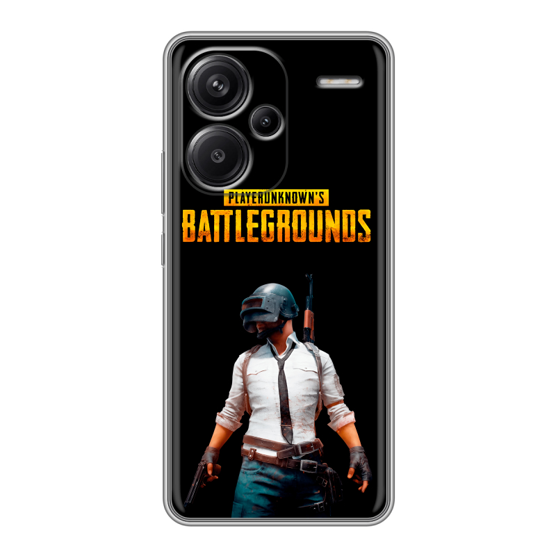Силиконовый чехол на Xiaomi Redmi Note 13 Pro Plus с принтом PUGB ПАГБ Силиконовый чехол на Xiaomi Redmi Note 13 Pro Plus с принтом PUGB ПАГБ