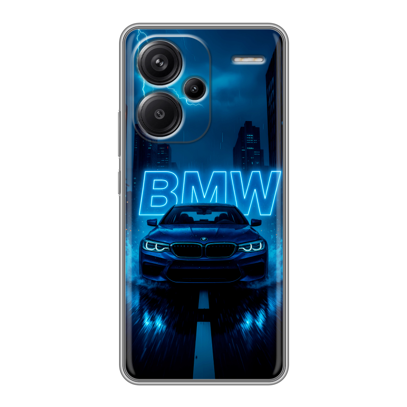 Силиконовый чехол на Xiaomi Redmi Note 13 Pro Plus с принтом BMW БМВ Силиконовый чехол на Xiaomi Redmi Note 13 Pro Plus с принтом BMW БМВ