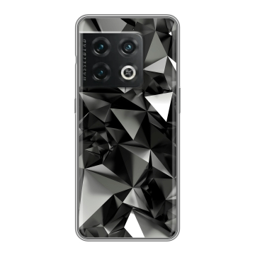 Силиконовый чехол на OnePlus 10 Pro с принтом Черные кристаллы