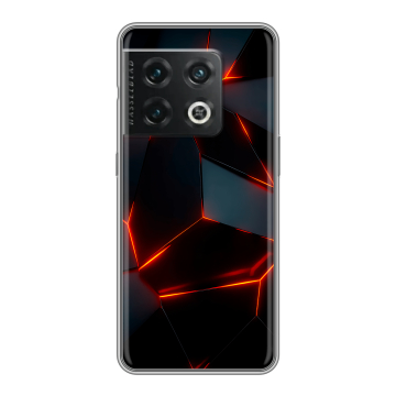 Силиконовый чехол на OnePlus 10 Pro с принтом Яркие абстракции