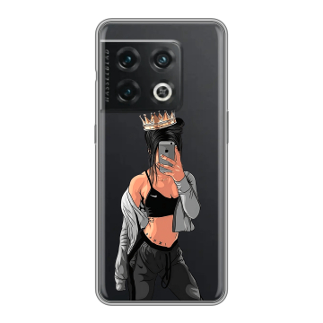 Силиконовый чехол на OnePlus 10 Pro с принтом Женские принты