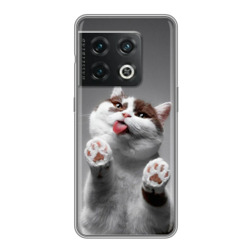 Силиконовый чехол на OnePlus 10 Pro с принтом Коты