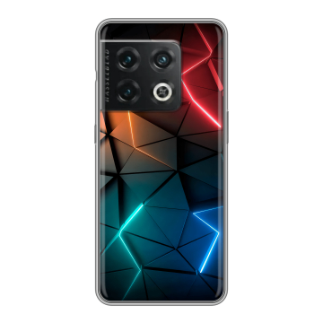 Силиконовый чехол на OnePlus 10 Pro с принтом Абстракция неон Силиконовый чехол на OnePlus 10 Pro с принтом Абстракция неон