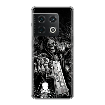 Силиконовый чехол на OnePlus 10 Pro с принтом Скелет Силиконовый чехол на OnePlus 10 Pro с принтом Скелет