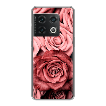 Силиконовый чехол на OnePlus 10 Pro с принтом Цветы розы Силиконовый чехол на OnePlus 10 Pro с принтом Цветы розы