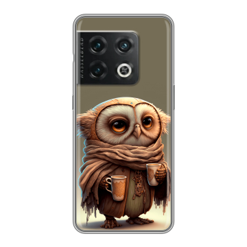Силиконовый чехол на OnePlus 10 Pro с принтом Сова Силиконовый чехол на OnePlus 10 Pro с принтом Сова