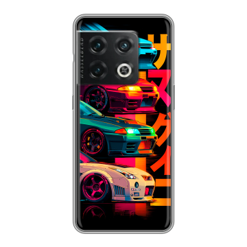 Силиконовый чехол на OnePlus 10 Pro с принтом Гоночные машины Силиконовый чехол на OnePlus 10 Pro с принтом Гоночные машины