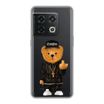 Силиконовый чехол на OnePlus 10 Pro с принтом Мишка