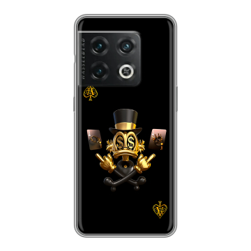 Силиконовый чехол на OnePlus 10 Pro с принтом Золотой скрудж макдак