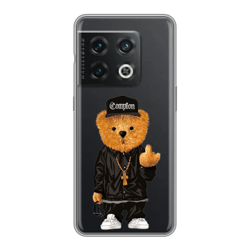 Силиконовый чехол на OnePlus 10 Pro с принтом Плюшевый медведь