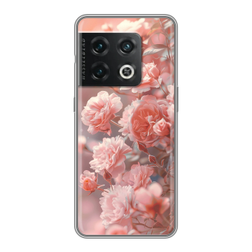 Силиконовый чехол на OnePlus 10 Pro с принтом Розовые розы